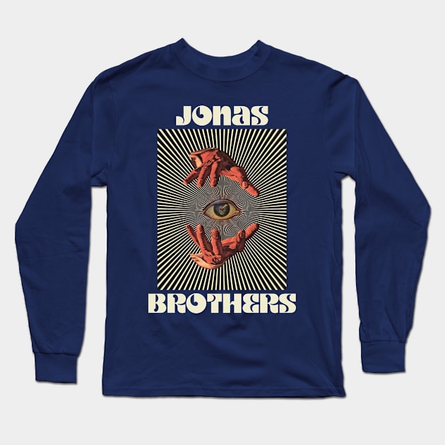 Hand Eyes Jonas Brothers Long Sleeve T-Shirt by Kiho Jise
